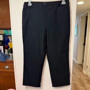 Tribal cropped pull on pants, black - size 12